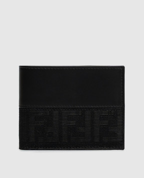 Fendi Black combination purse with monogram pattern 7M0001B139