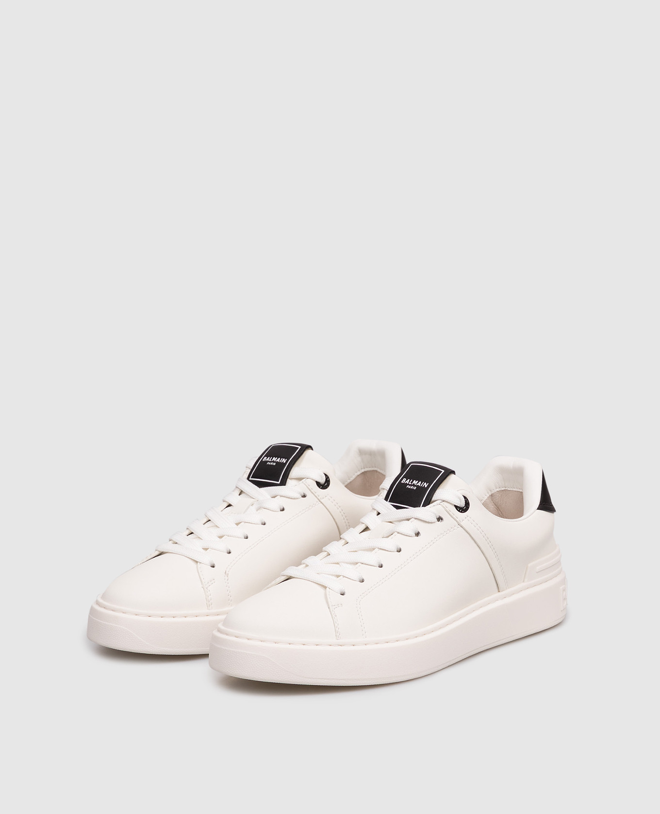 

B-Court white leather sneakers Balmain