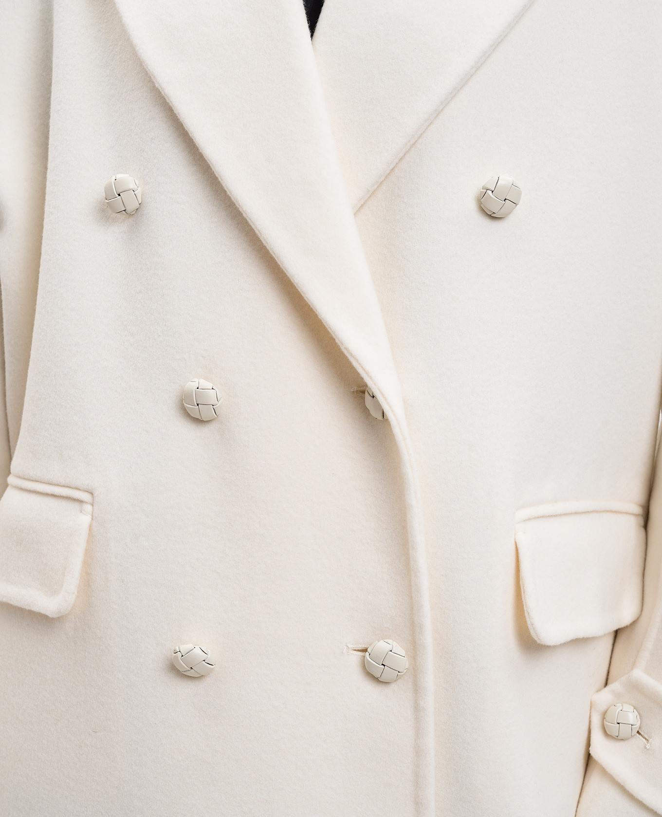 White double-breasted wool coat Ermanno Scervino 5
