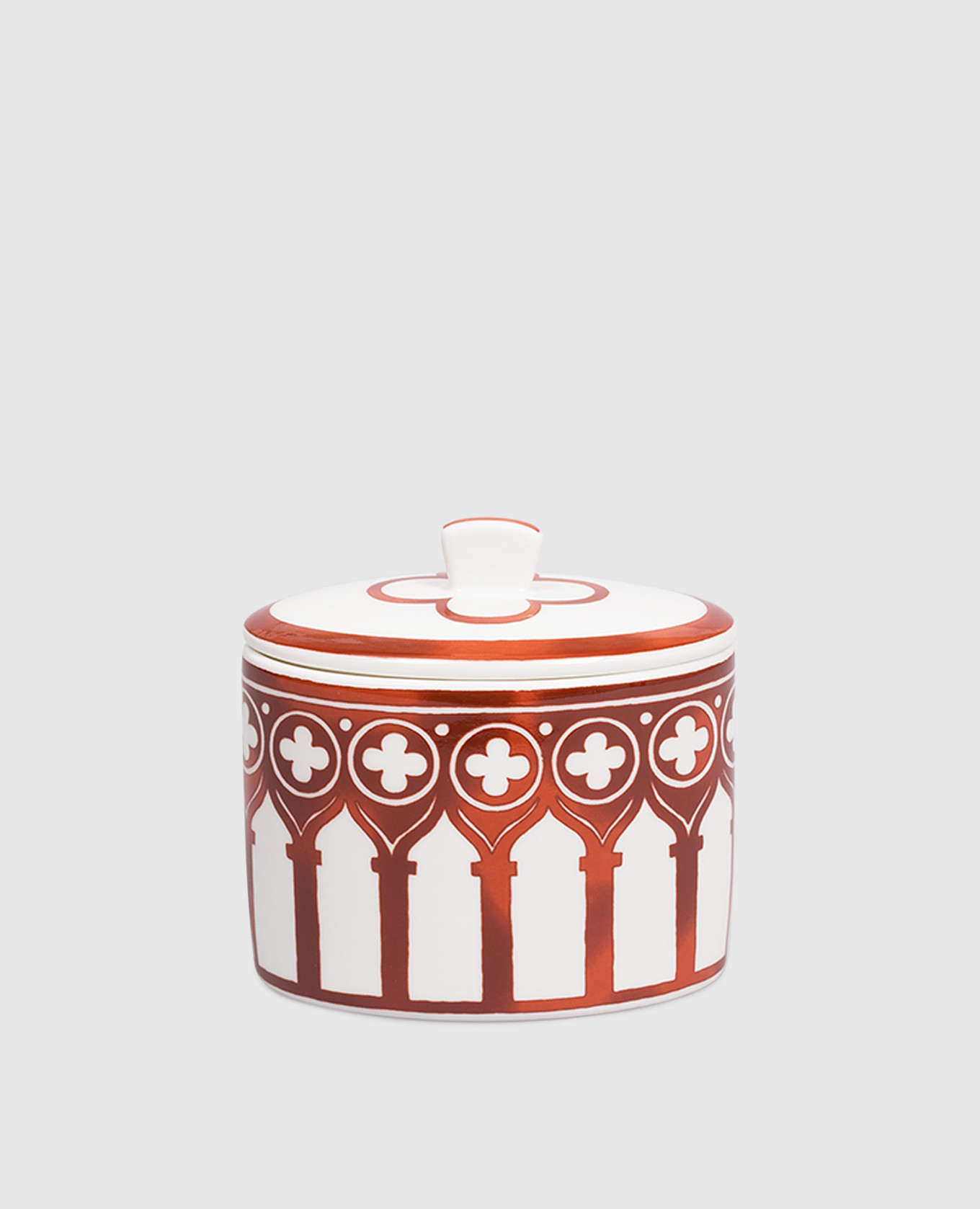 White porcelain sugar bowl with lid Venezia