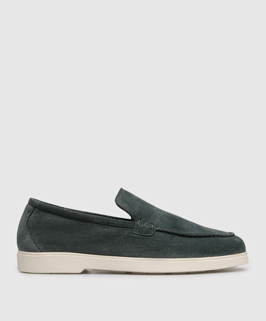 Green Suede Loafers Saville