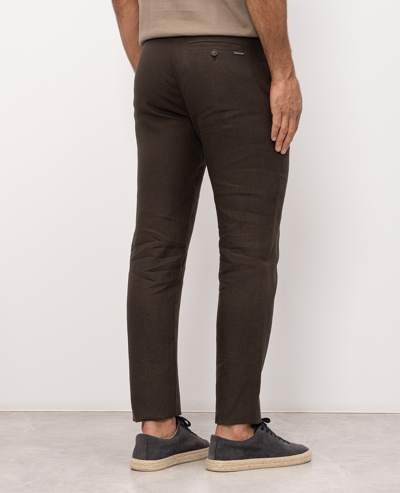 

Brown linen pants Bilancioni