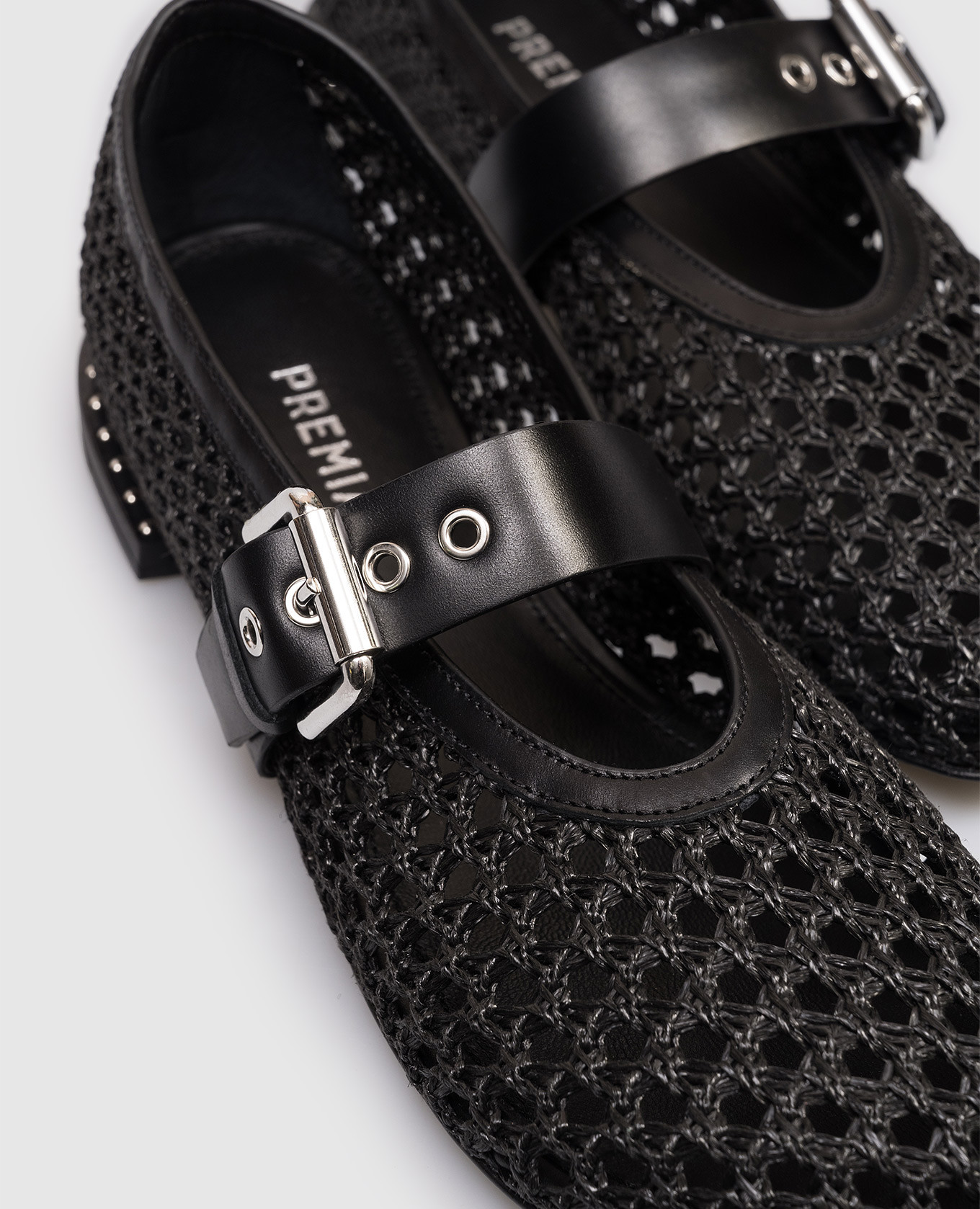 

Black braided ballet flats Premiata