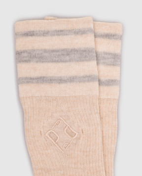 Peserico Beige merino wool socks A41073C0RCC887