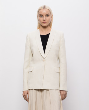 UMA WANG Beige jacket with linen UW6011