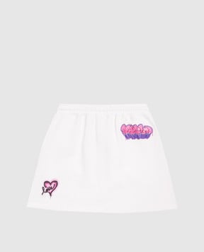 Sprayground Children's white Graffiti skirt SPY1452EWHT