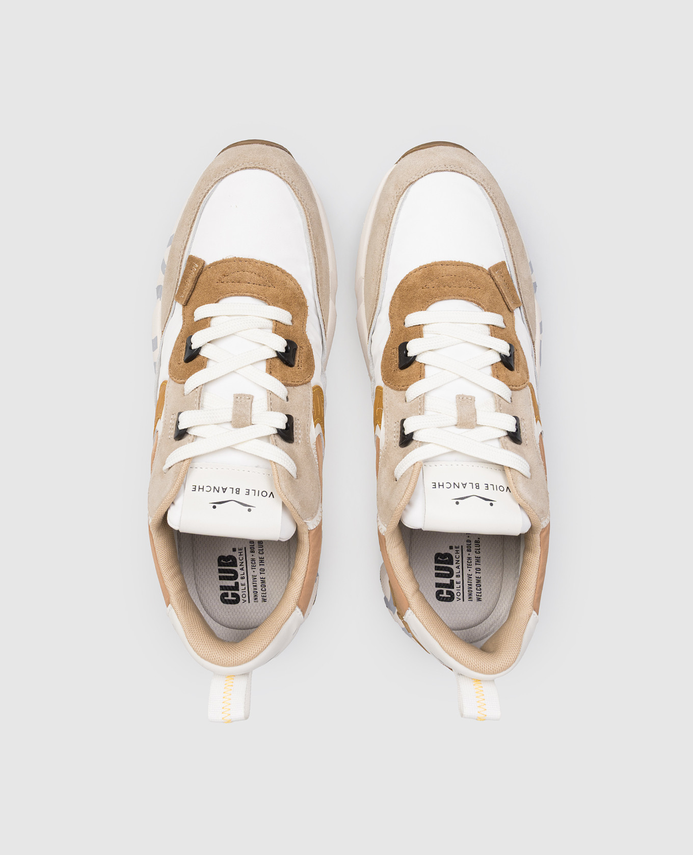 

Brown combination sneakers CLUB01 Voile Blanche
