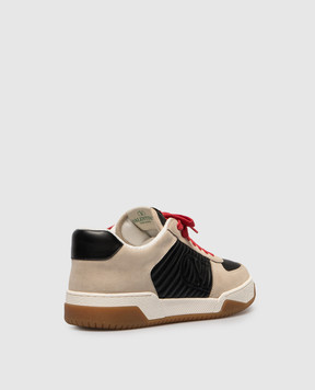 Valentino Sparry beige suede sneakers with logo 8Y2S0M78ZZM