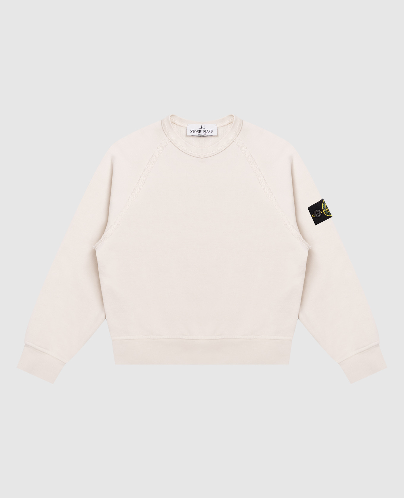 

Children's beige sweatshirt with logo Stone Island