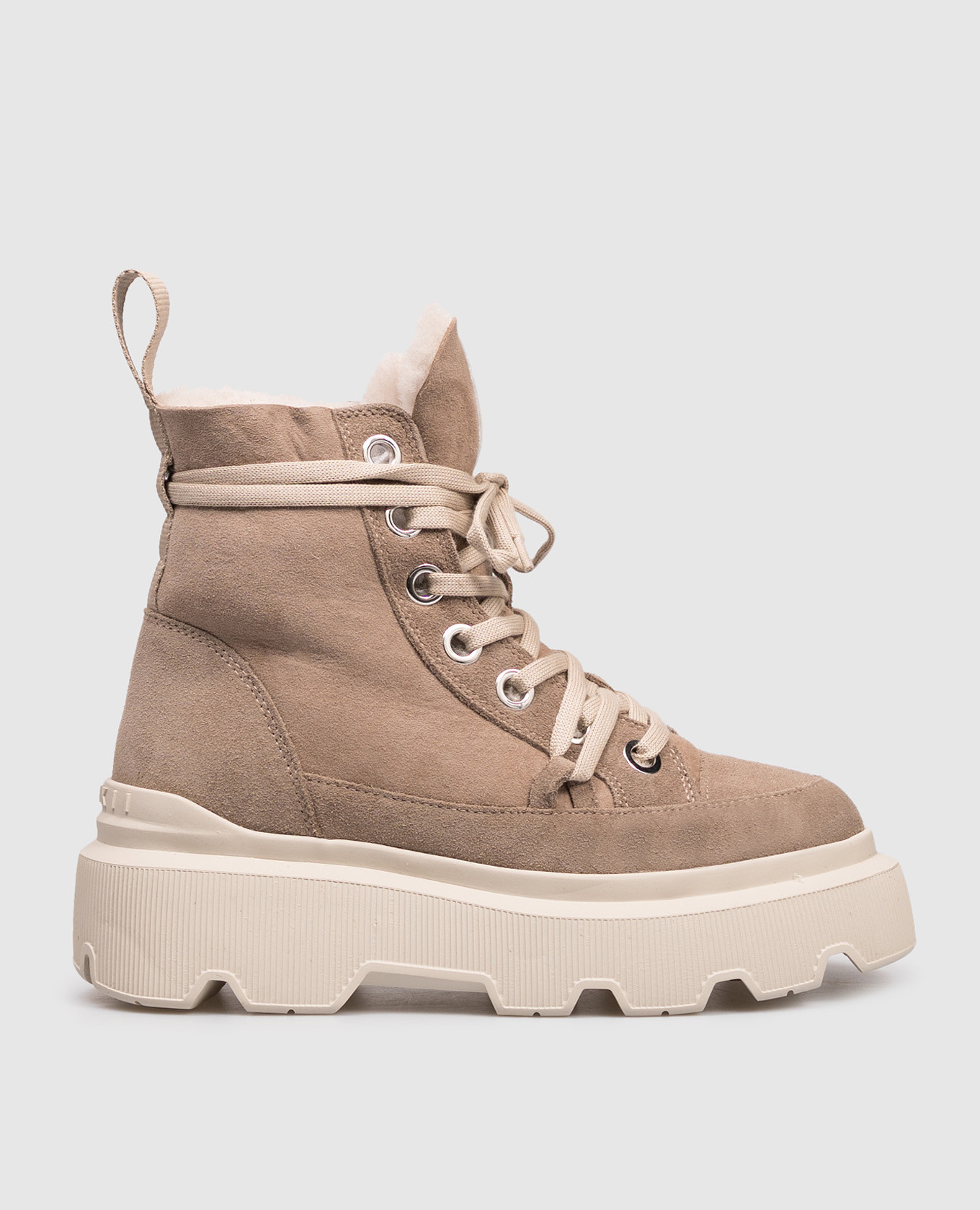 

Beige suede Matilda boots with fur Inuikii