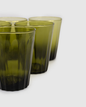 Bitossi Home Set of green glasses 6 pcs BHV05105