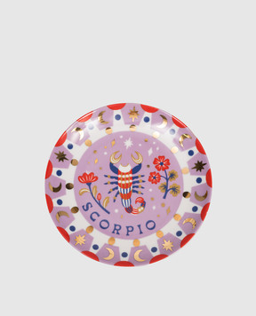 Bitossi Home Scorpio Purple Porcelain Snack Plate AST00011