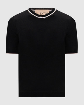 Valentino Black wool top 9B3KC74YAC1