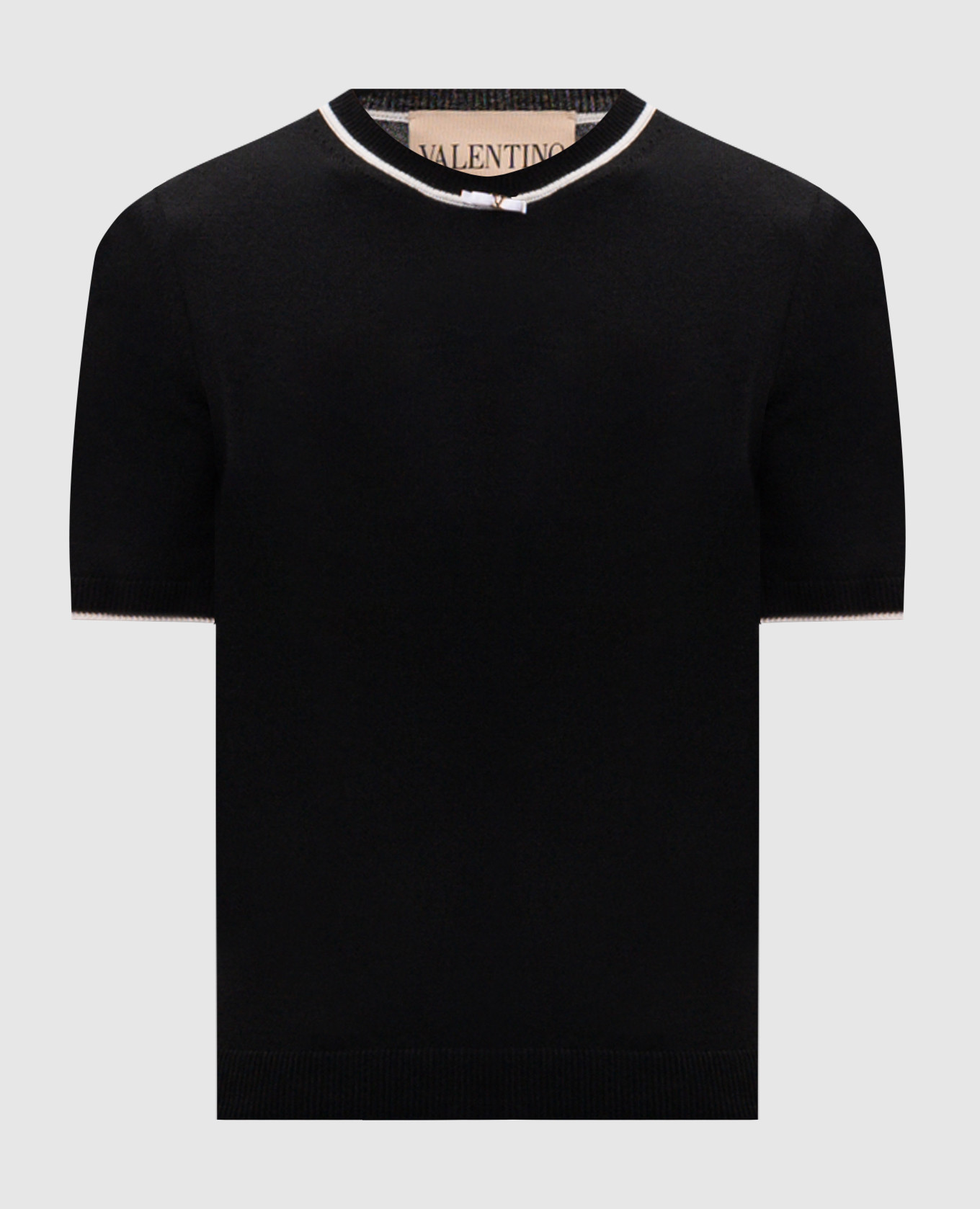 Black wool top