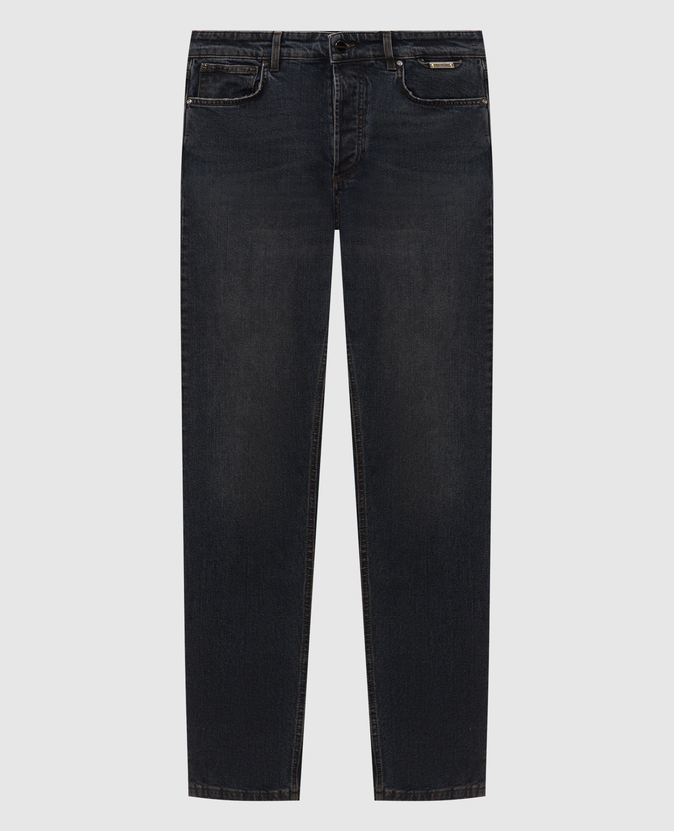 Blue jeans with a worn effect