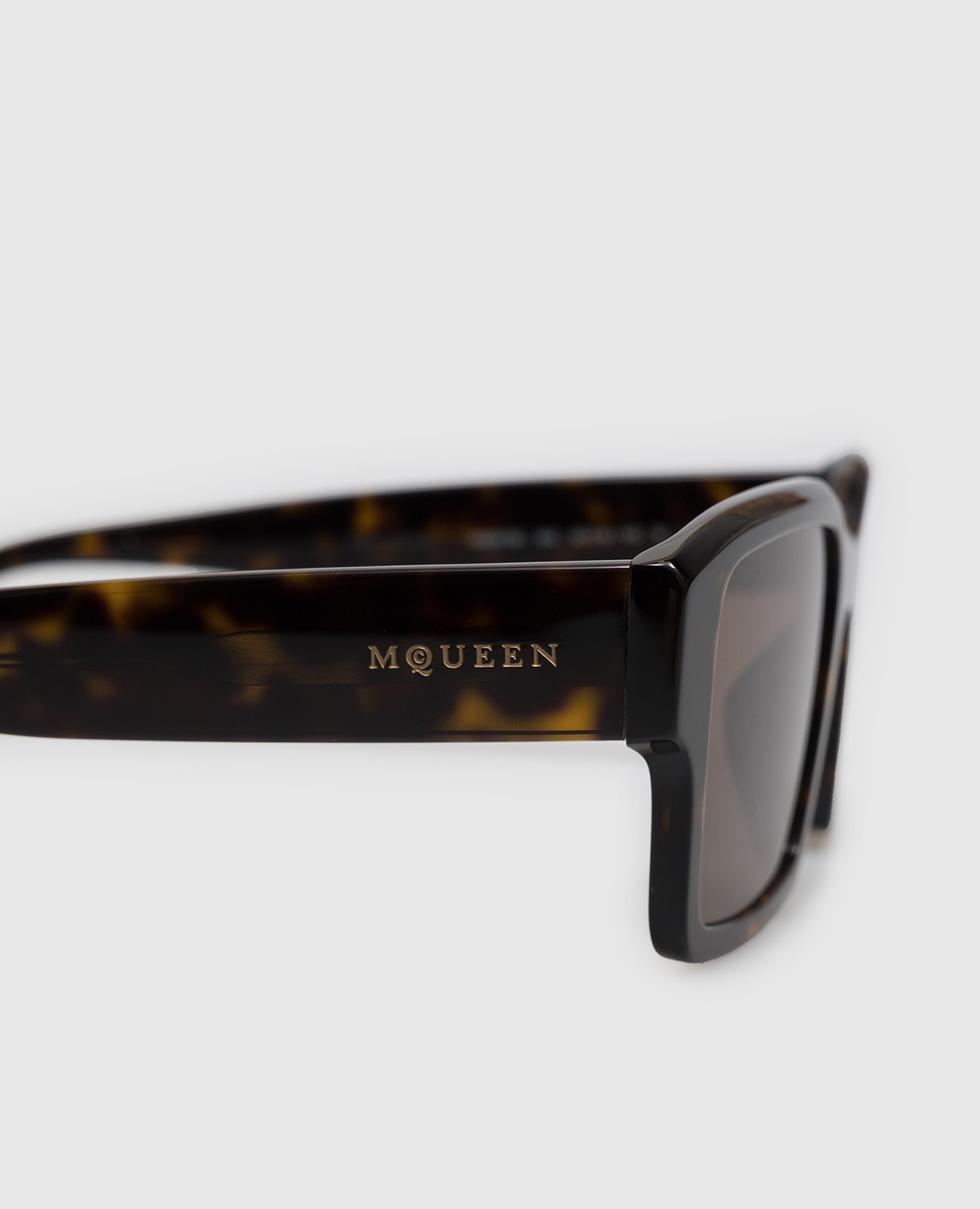 Brown tortoiseshell sunglasses Alexander McQueen 4