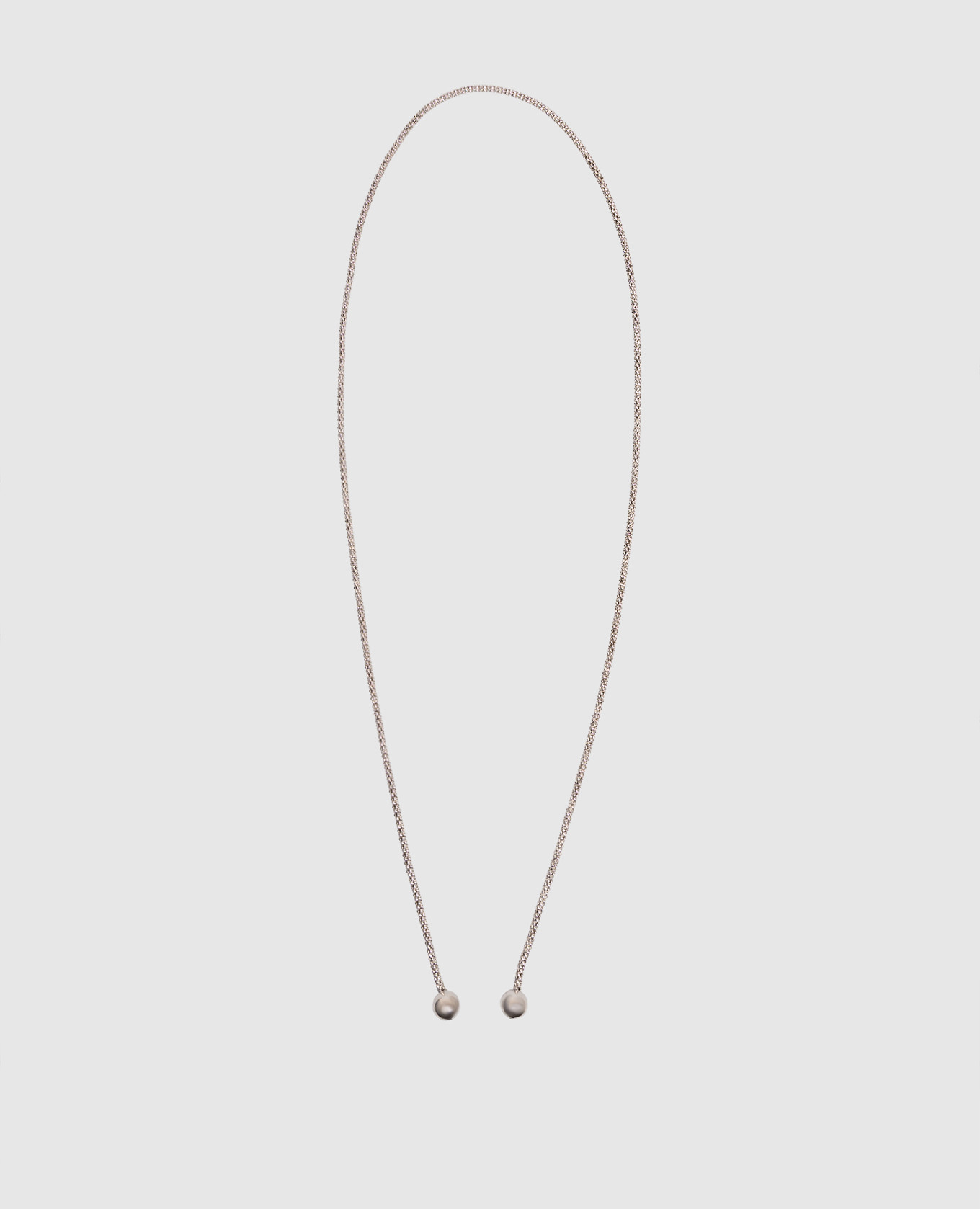 

Silver lariat necklace Reco