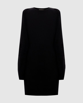 Twinset Black dress with wool 262TT3181