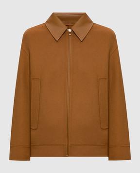 Max Mara Brown SFERE jacket made of wool, silk and cashmere MSTSFERE
