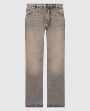 Off-White Gray jeans with print 44MYA18JF26D003