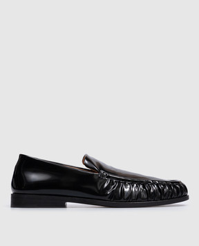 Marsell Black leather glossy loafers Mocassino MW8207P041