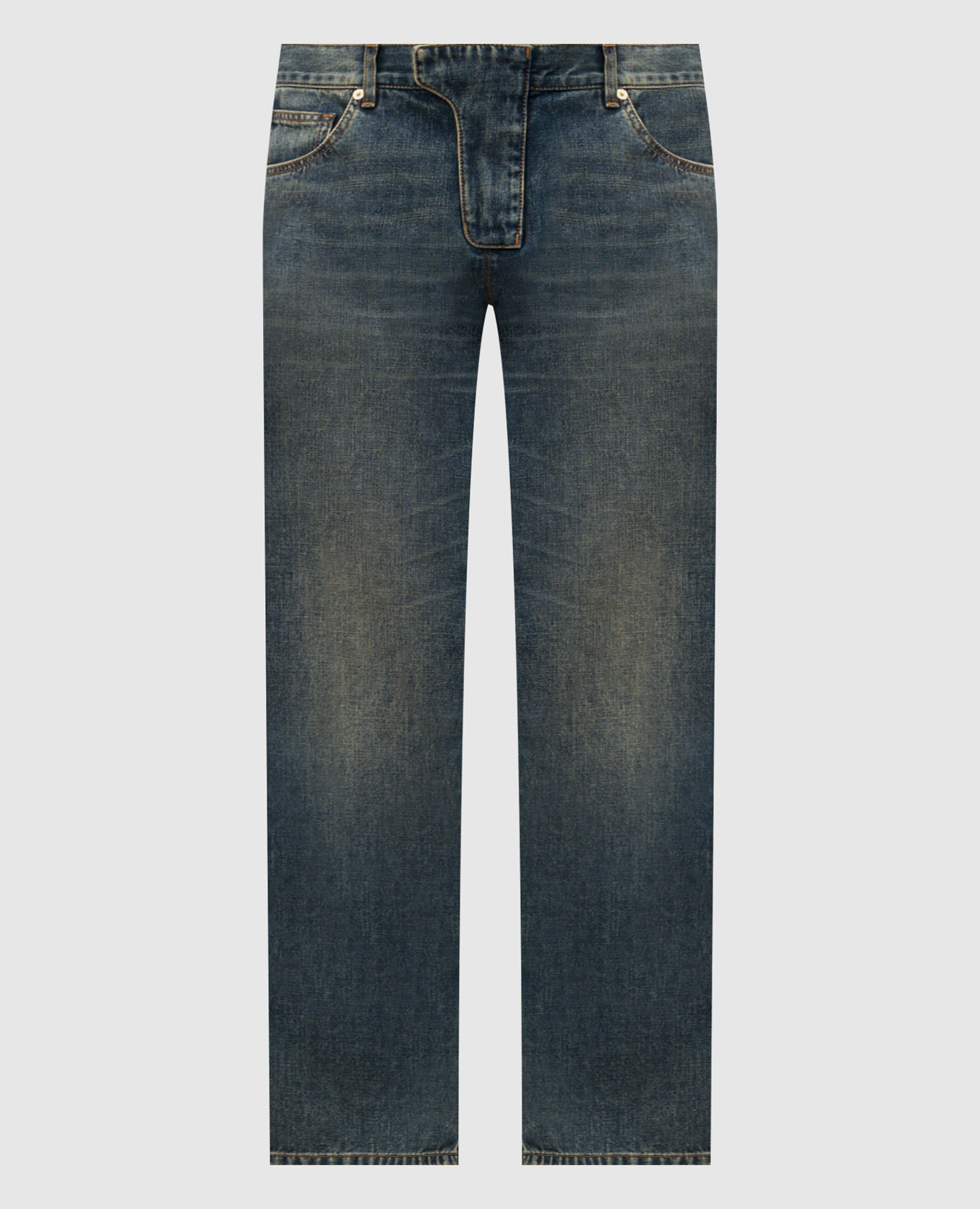 

Blue jeans with a worn effect Balmain