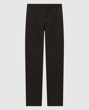 Castangia dal 1850 Dark brown wool pants GDPCB10