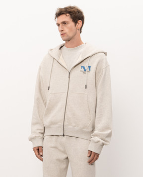 Off-White Half Arrow grey melange sports jacket 44MBE02EF26F002