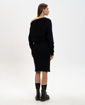 Ann Demeulemeester Black midi dress Bila B0013842FA045