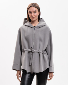 Max Mara MONIA gray wool coat SMMMONIA