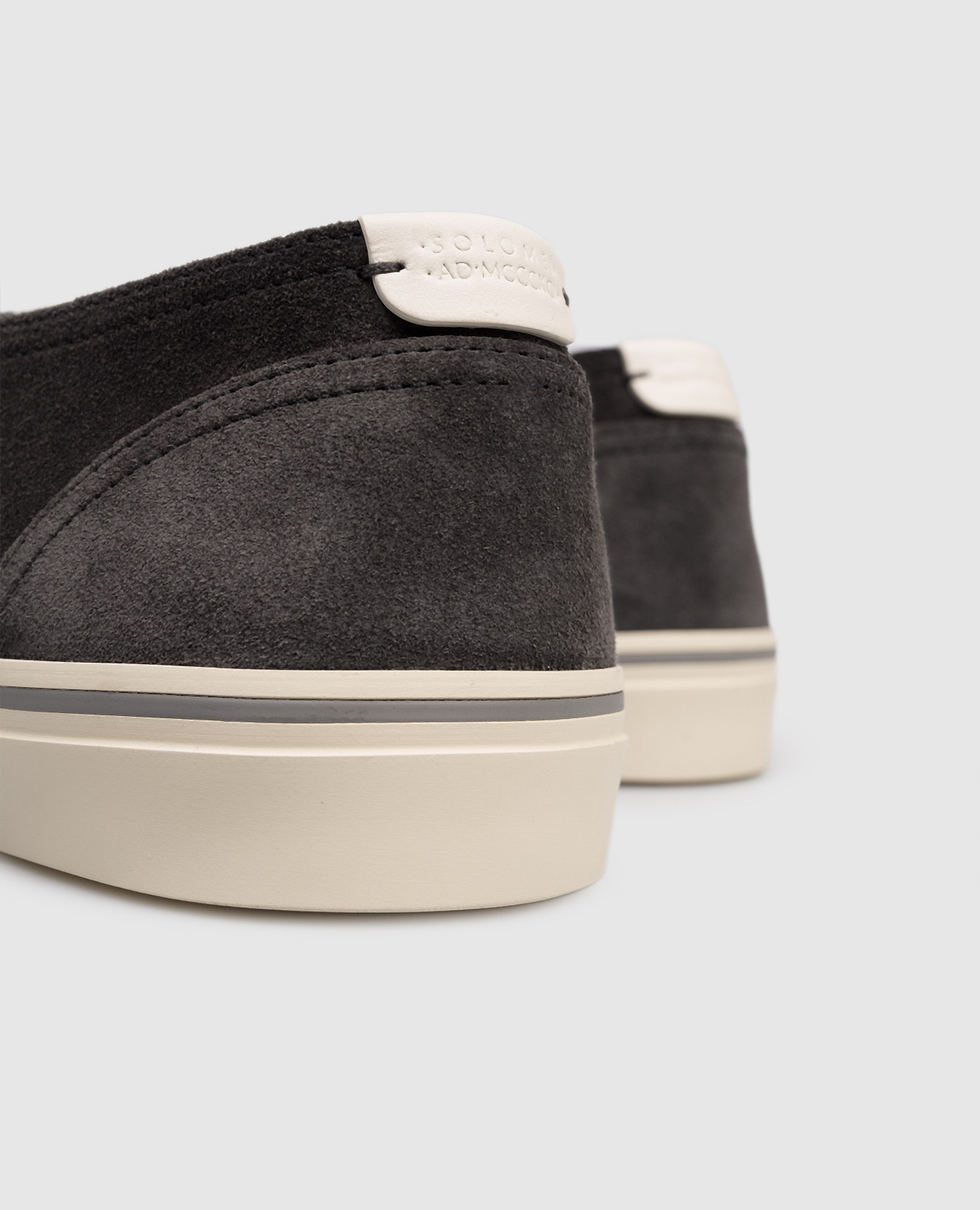 Grey suede sneakers with logo Brunello Cucinelli 5
