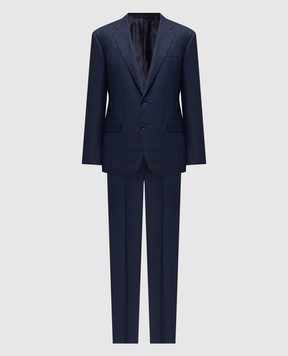 Stefano Ricci Blue wool suit M1SF432022HB