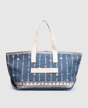 Alemais Blue Acacia patterned shopper 6546A