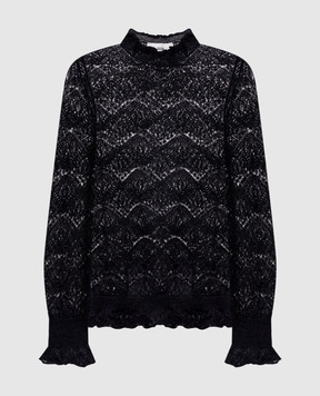 Solotre Black openwork sweater M3AC0043