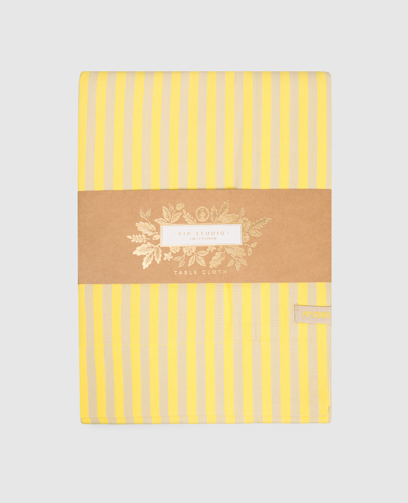 

Yellow Stripes tablecloth with logo Pip Studio