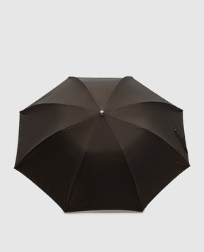 Pasotti Brown folding umbrella Horse OMITUO64SRASO67683W41