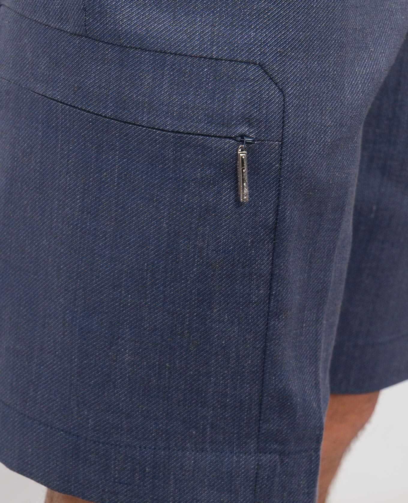 

Blue linen and wool shorts Stefano Ricci