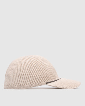 Brunello Cucinelli Beige cashmere cap MCAP9A025