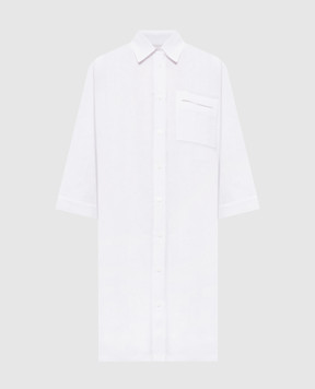 Peserico White long linen shirt S0649702647