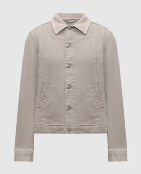 Brunello Cucinelli Khaki denim jacket M277P6911