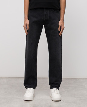 Off-White Grey jeans with logo patch 44MYA175C9D001