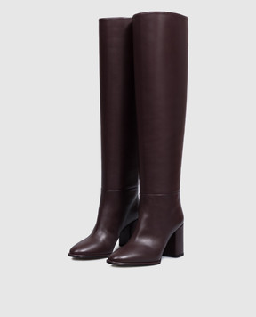 Le Silla Elsa burgundy leather over the knee boots 7060C080RDPPGLO