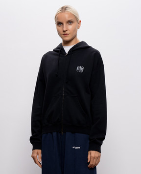 Vetements Black sports jacket with print MH27ZU194B