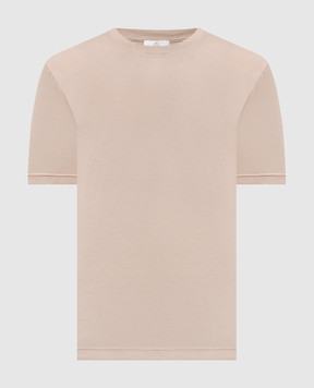 Pini Parma Beige straight-cut T-shirt TSHJERTAU