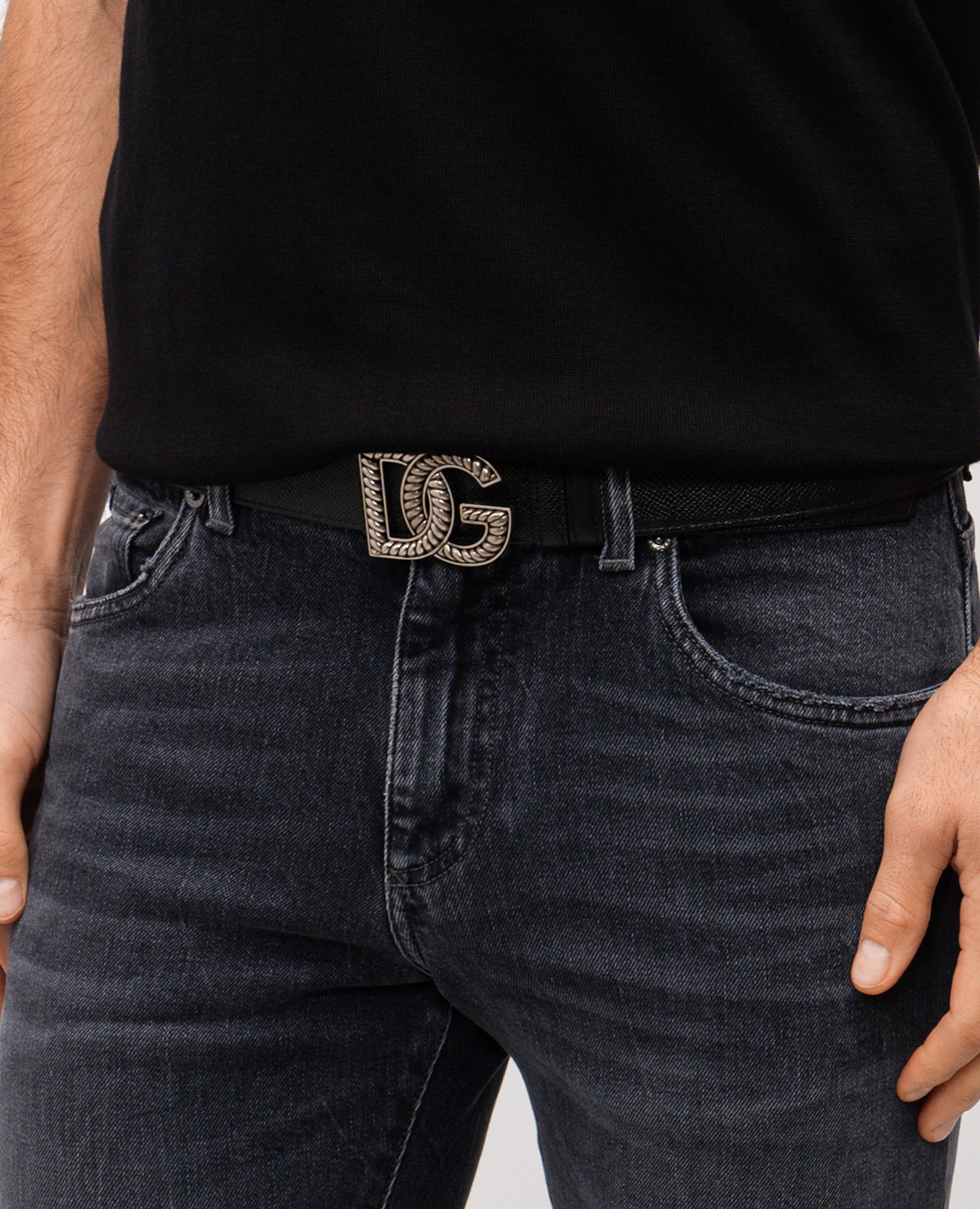 

Black DG leather belt Dolce&Gabbana