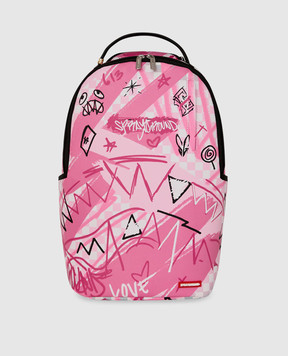 Sprayground Children's pink backpack BROKEN HEARTS 910B8672NSZ