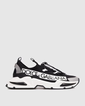 Dolce&Gabbana Children's black sneakers with logo DA5203AB0682836