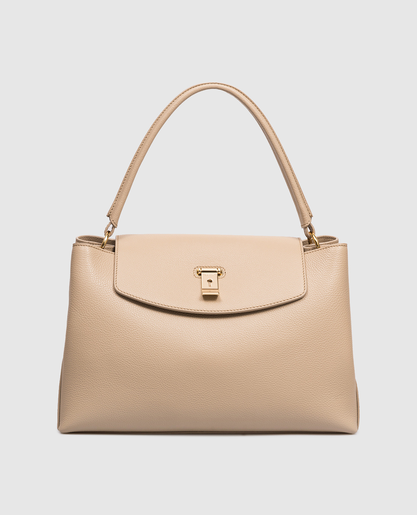 

Beige leather bag Lock Me Bally
