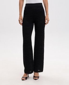 Missoni Black wool patterned pants DC26WI00BK01JZ