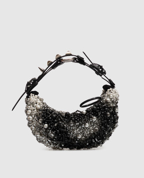 Innerraum Object HM0 beaded hobo bag HM0WHBKSTUD